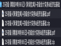 2025年初级会计经济法《精准冲刺66记》《背诵宝典》PDF电子版